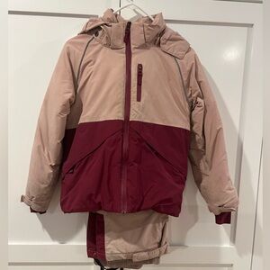 Kids Two-Tone Winter Ski Jacket and Ski Pants